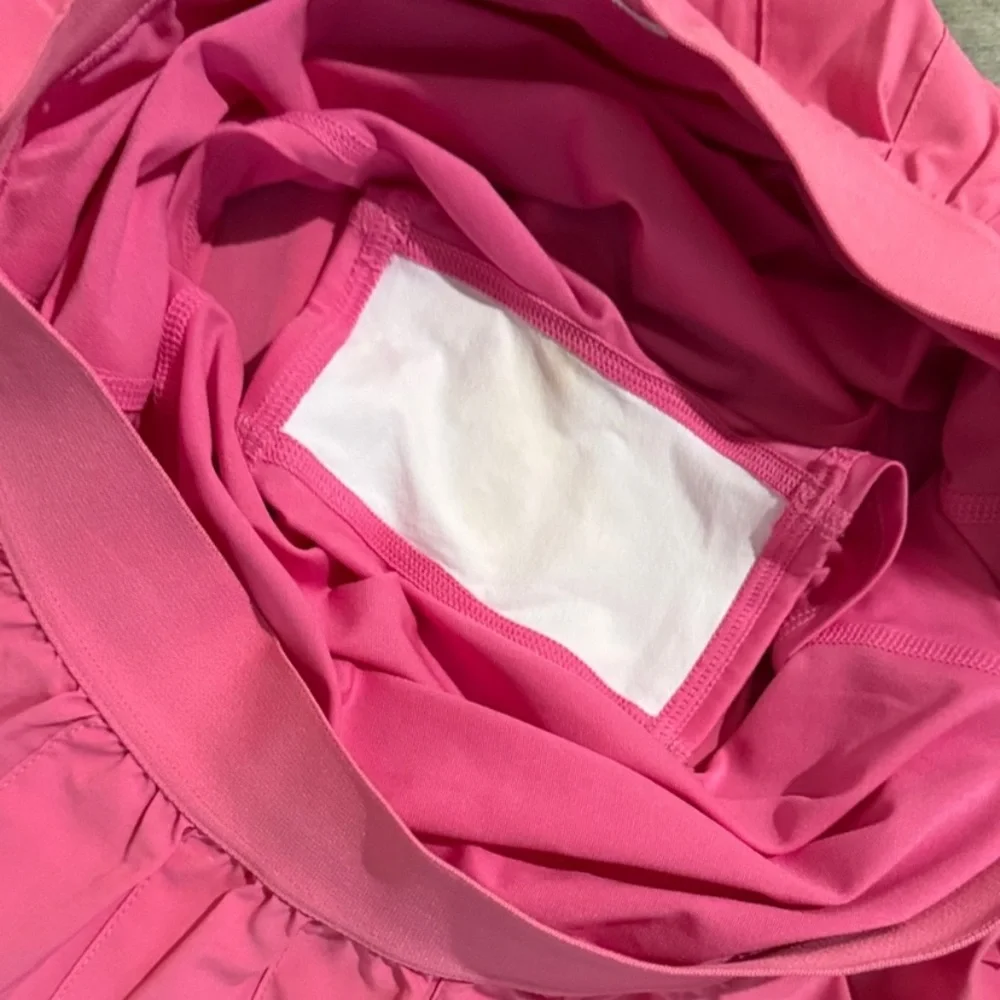 Alo Yoga Bubblegum Pink Pleated Tennis Skirt